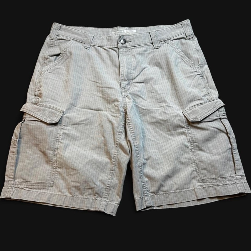Carhartt gray cargo ripstop relaxed fit shorts size 36x11